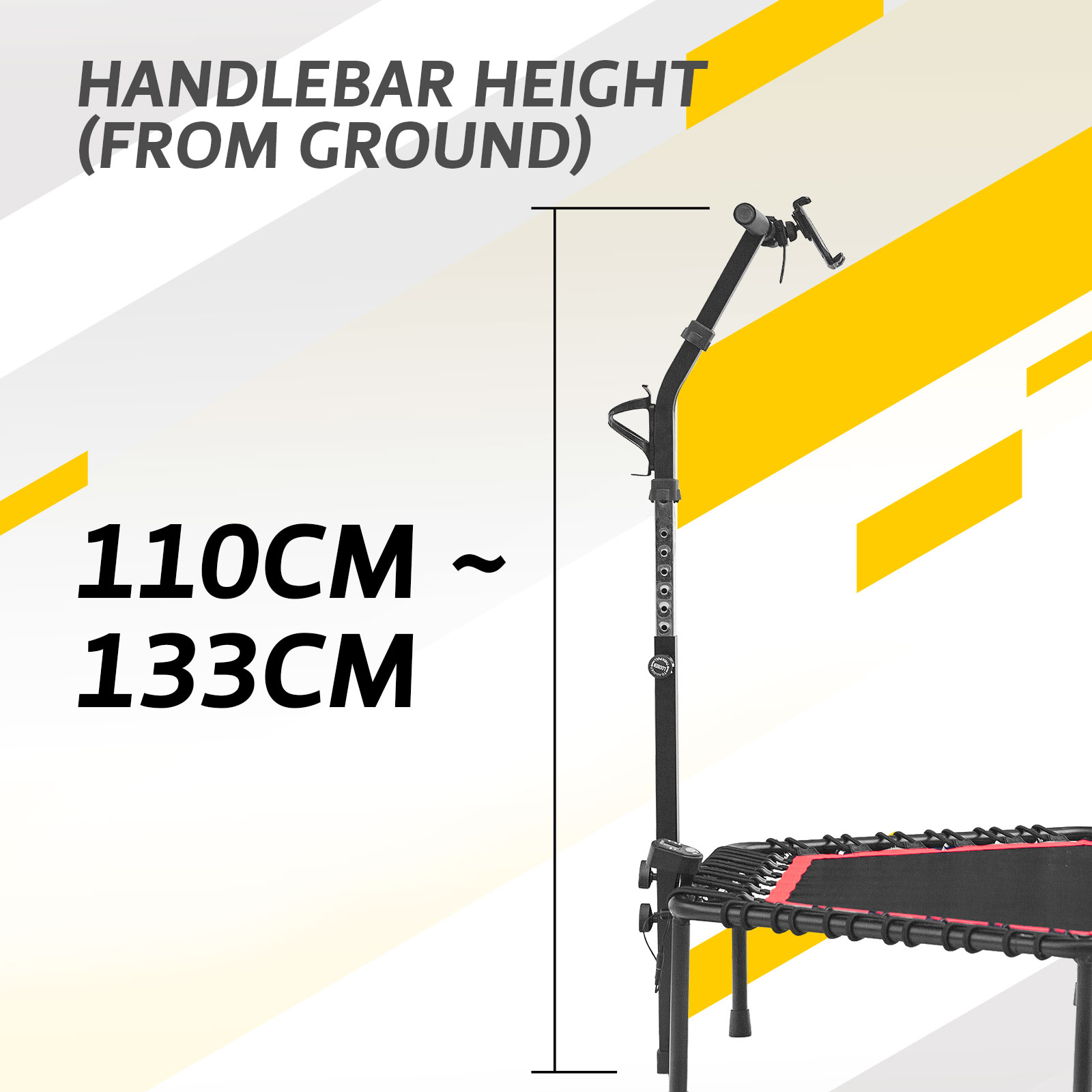 Mini Trampoline Indoor Trainer Cardio Foldable Fitness Rebounder